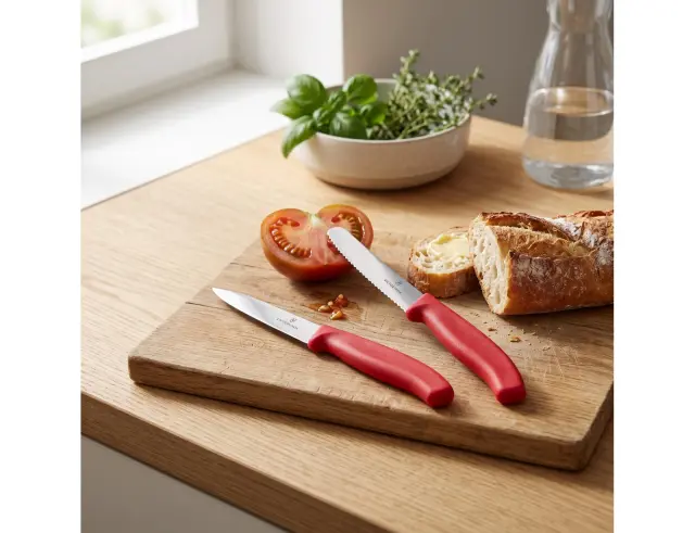 Σετ Μαχαίρια Γενικής Χρήσης Victorinox Swiss Classic με μήκος λεπίδας 10cm και 11cm - Red - 2 τεμάχια6.7111.2C1