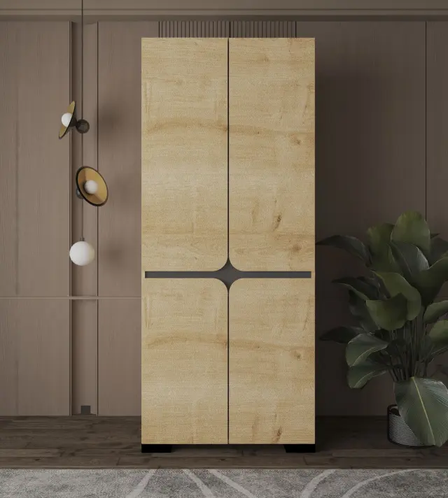 Ντουλάπα DREIN Sapphire Δρυς 90x52x210 3