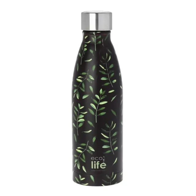 Ecolife®- Ανοξείδωτο Μπουκάλι Θερμός 500ml- Olive.