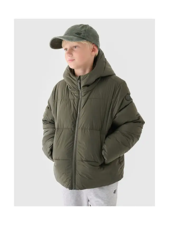4F Down Jacket Khaki Kids 4FJWAW24TDJAM463-43S - 164