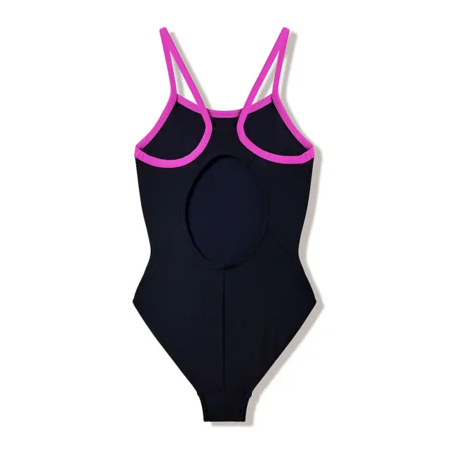 Speedo Girl's Swimsuit Black-Orange-Purplr 8-003749004 - 9-10 2