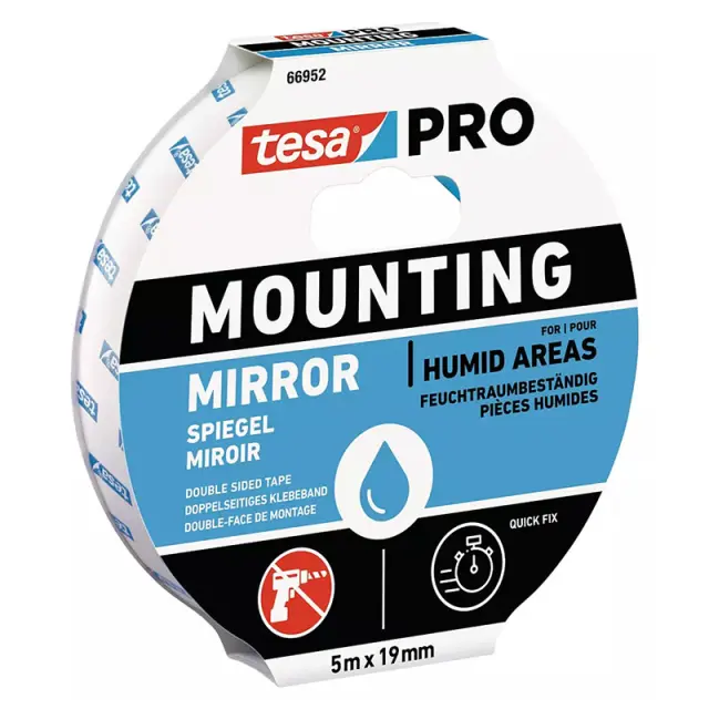 Διπλής Όψης Ταινία tesa® Ανθεκτική στην υγρασία PRO 66952 5m x 19mm