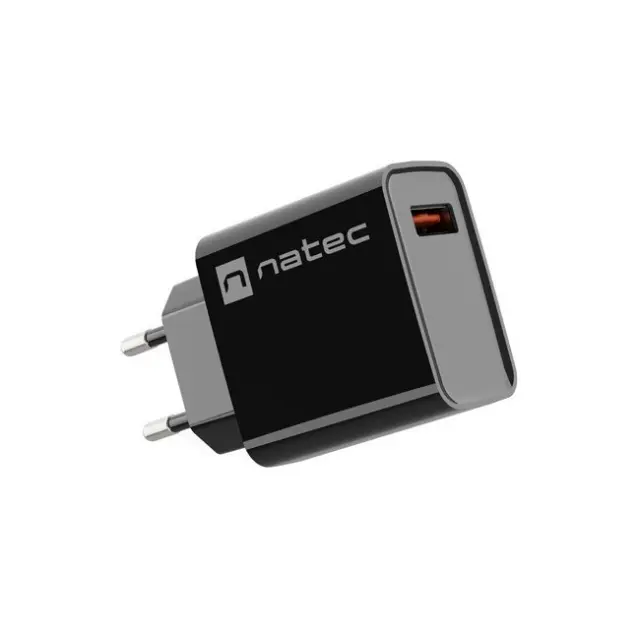 Natec Charger Ribera 18W USB-A Black (NUC-2058)