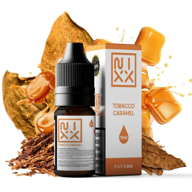 Tobacco Caramel 10ml Hybrid Nic Salt - NIXX 20mg