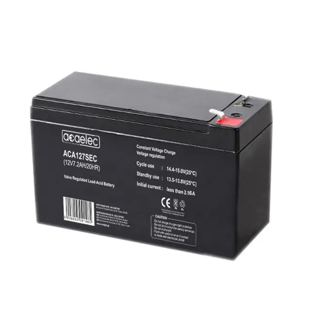 ΜΠΑΤΑΡΙΑ AGM VRLA 12V 7.2AH/20HR 2,105kg 148X62X98MM / ACA127SEC