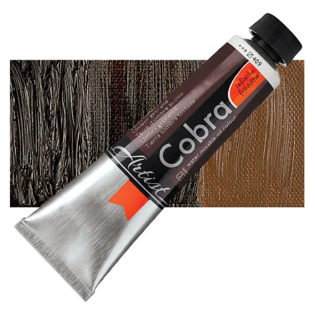 Λάδι Νερού Talens Cobra - 409 Burnt Umber - 40ml