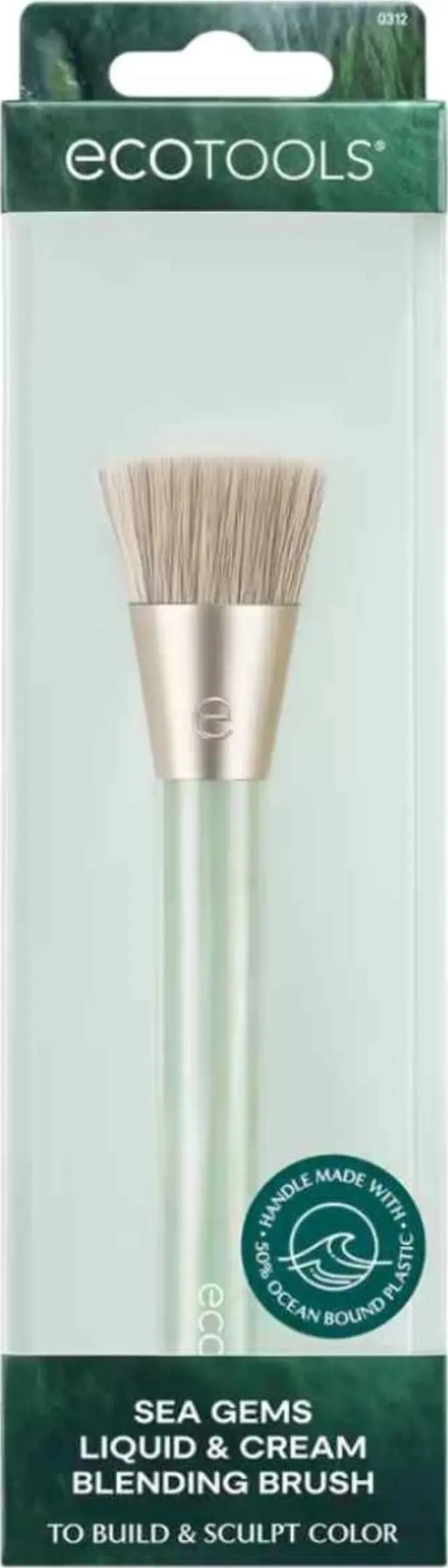 EcoTools Sea Gems Liquid & Cream Blending Brush Πινέλο Μακιγιάζ Για Υγρά & Κρεμώδη Προϊόντα