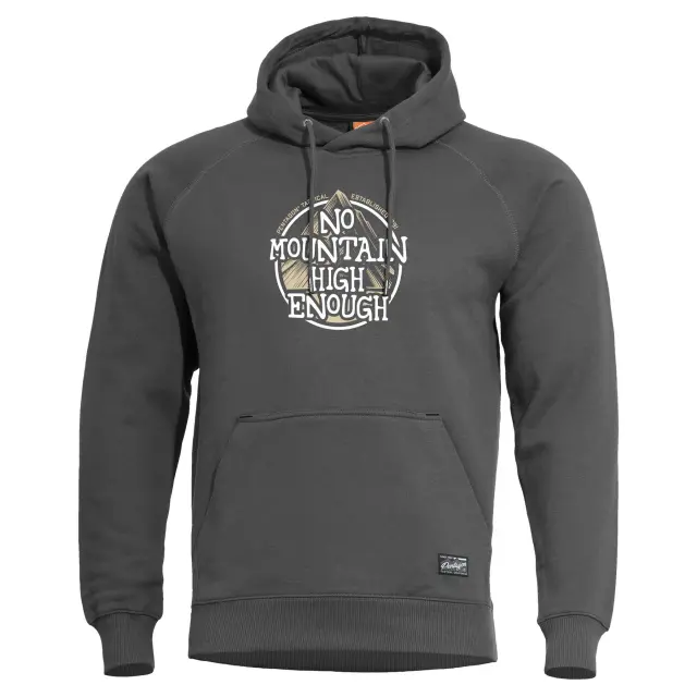 PHAETON HOOD SWEATER "NO MOUNTAIN" | K09021-NM 17-Cinder Grey