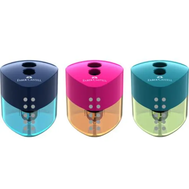 Ξύστρα Faber Castell Auto Διπλή Δίχρωμη 2019 183103