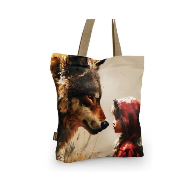 PITEX Τσάντα ώμου από Βελούδο / Tote Bag: Red Riding Hood