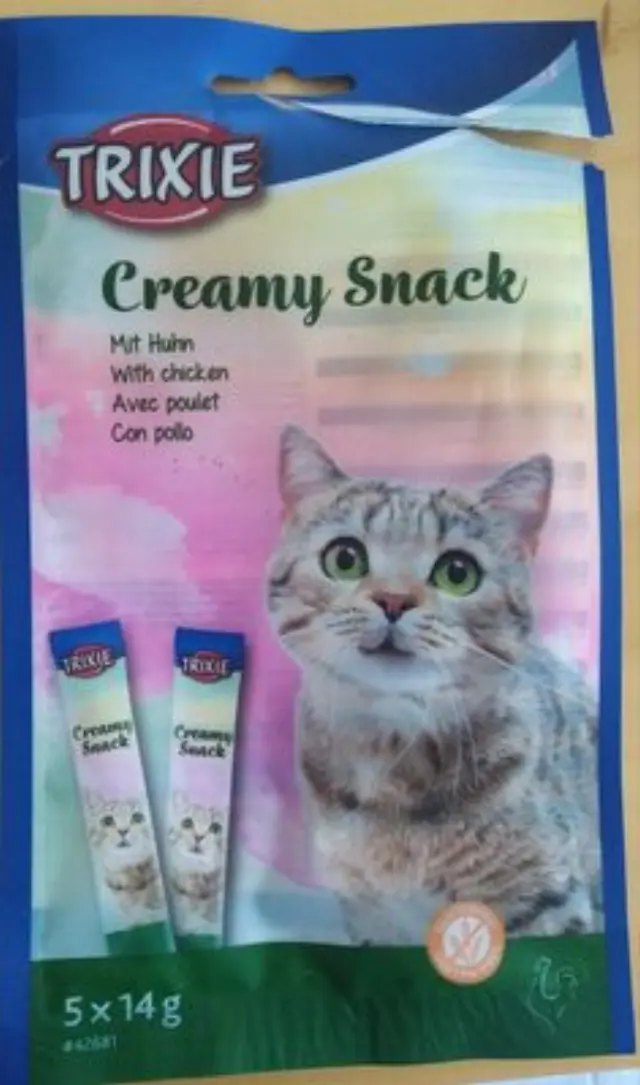 Trixie Creamy Snack Υγρή Λιχουδιά - Κρέμα Γάτας Κοτόπουλο 5x14gr