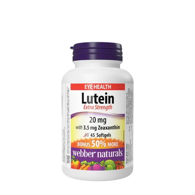 Webber Naturals Lutein 20 mg with 3.5 mg Zeaxanthin