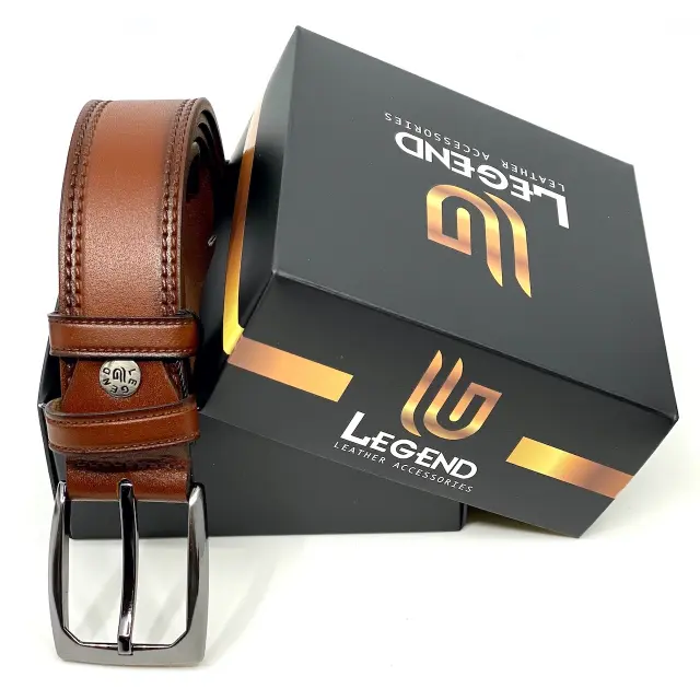 Ταμπά Δερμάτινη Ζώνη Full Grain 3,5 cm - 110cm 2
