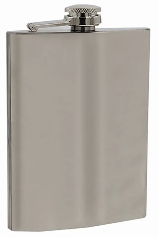 Hip Flask Φλασκί Ποτού Chrome Mat (F016) - 240ml