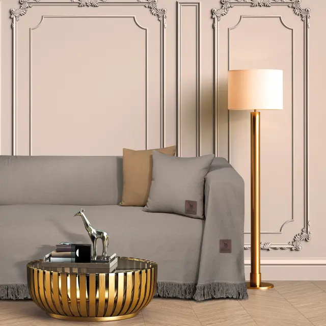 Ριχτάρι Τριθέσιο 180x300 Essential Greenwich Polo Club 3912 Taupe 90% Βαμβάκι-10% Πολυέστερ