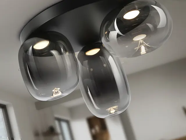 Onice 314435 Φωτιστικό οροφής LED 3 φώτων – μοντέρνο και οικονομικό Μαύρο 2