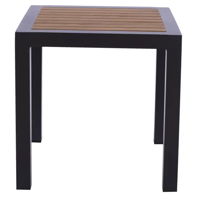 ΤΡΑΠΕΖΙ ΑΛΟΥΜΙΝΙΟΥ FB95403.02 ΓΚΡΙ ΜΕ POLYWOOD 45Χ45X45,5 εκ. 3