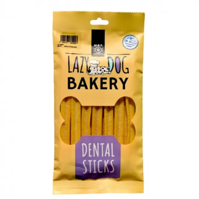 Lazy Dog Bakery Dental Sticks Μπανάνα 70gr Μονόχρωμο