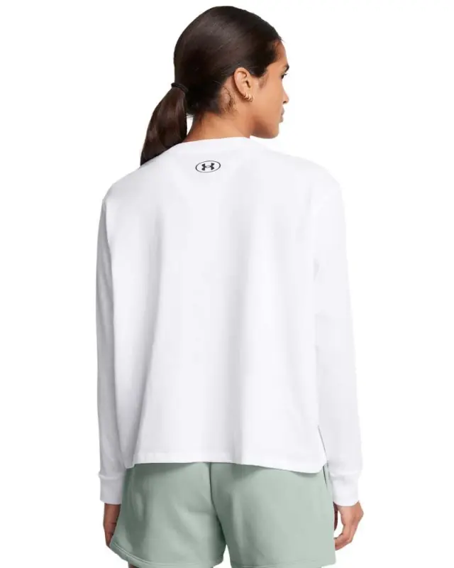 Under Armour Boxy Long Sleeve White 1387314-100 - S 2