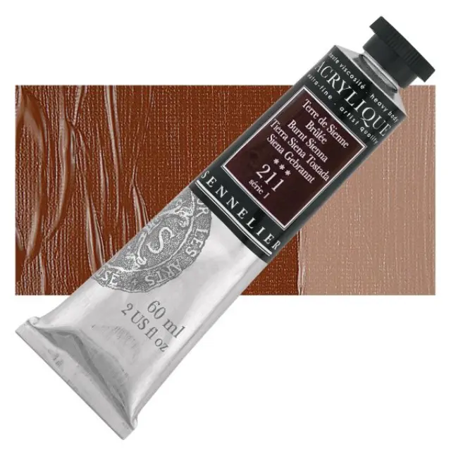 Ακρυλικό Sennelier Extra Fine - 211 Burnt Sienna S1 - 60ml