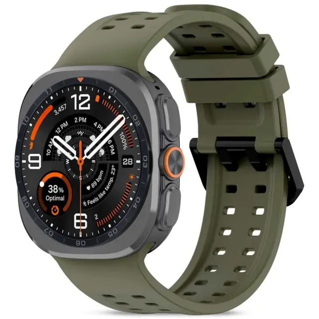 Tech-protect Silicone Air Samsung Galaxy Watch Ultra 1 / 2 2024-2026 (47 Mm) Olive Green