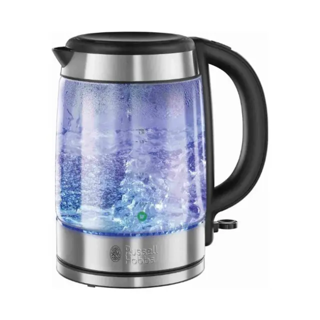 Russell Hobbs Βραστήρας Glass 1.7L 2200W Silver (21600-57)