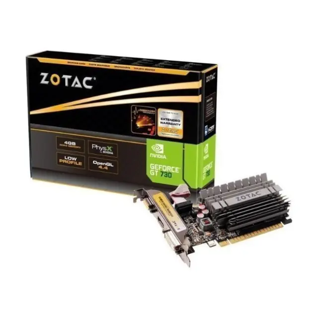 Zotac Κάρτα Γραφικών GeForce GT730 LP 4GB DDR3 (ZT-71115-20L)