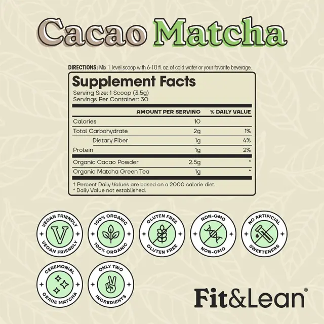 Fit & Lean Cacao Matcha 2