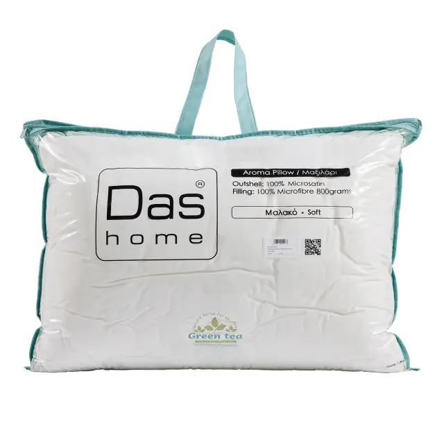 Μαξιλάρι Υπνου 50x70 Μαλακό Αρωματικό Das Home Tea-Mint 1426 100% Πολυέστερ