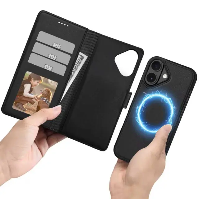 Tech-Protect Θήκη Κινητού iPhone 17 Wallet Magsafe Matte Black 3