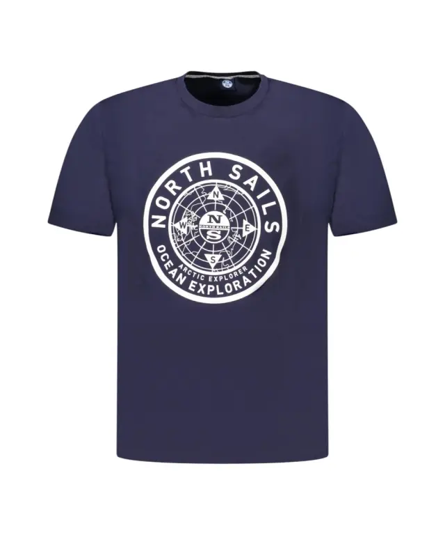 North Sails - Ανδρικό T-shirt Κοντομάνικο Regular Fit 996025-000-0802 Μπλε Σκούρο 3