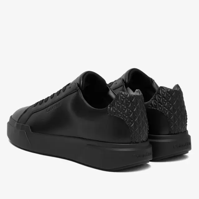 Ανδρικά Δερμάτινα Sneakers Calvin Klein HM0HM02070-0GJ Μαύρο Logo Μαύρο - 44 3