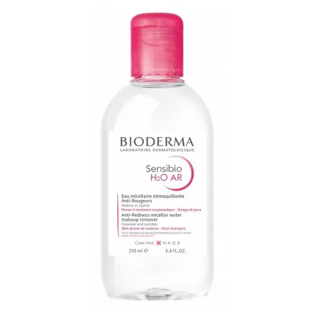 BIODERMA Sensibio H2O AR Micellar Water Νερό Καθαρισμού & Ντεμακιγιάζ για Ευαίσθητο Αντιδραστικό Δέρμα με Ερυθρότητα 250ml