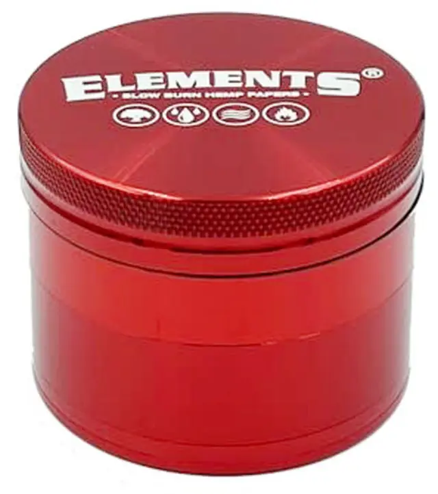 Elements Grinder Τρίφτης Κόκκινο Large 61mm Aluminium - 4 Parts 3