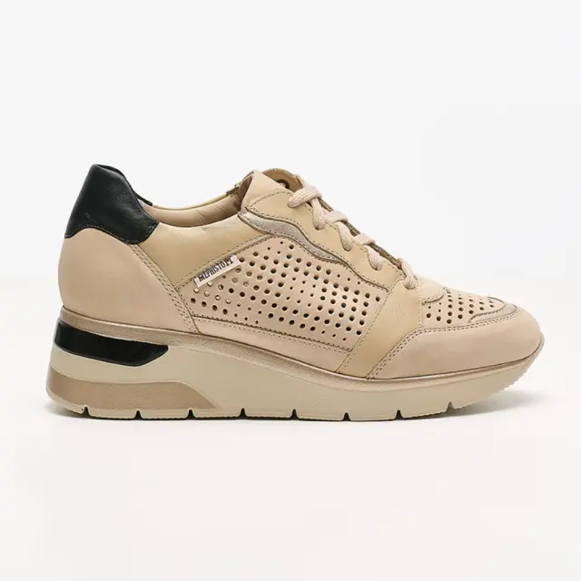 Mephisto Sneakers Γυναικείο δέρμα Μπεζ MEP/ELINE PERF NUDE