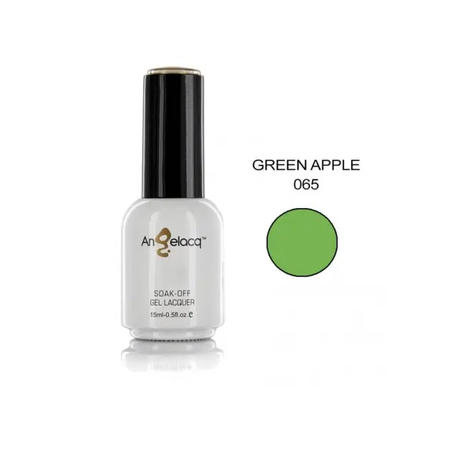 Ημιμόνιμο επαγγελματικό βερνίκι ANGELACQ 15ML - 0.5FL.OZ 065 Green Apple