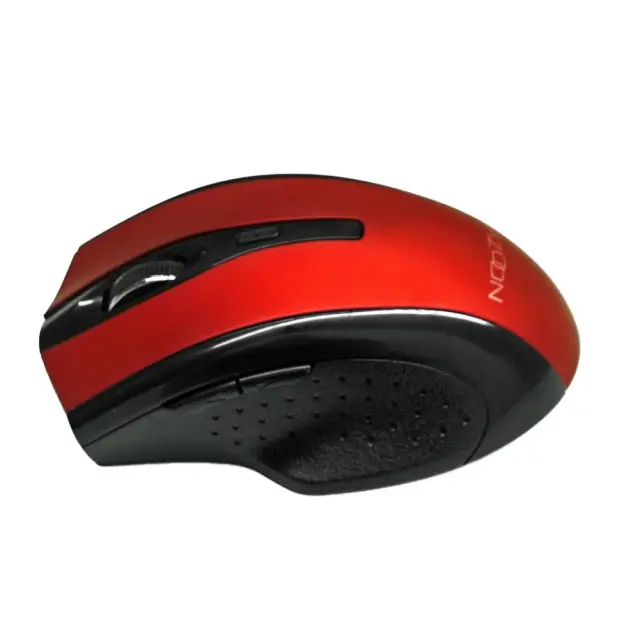 Ασύρματο Ποντίκι Noozy SW-16 USB 6D 2.4GHz με 6 Πλήκτρα και 1600DPI Μαύρο-Κόκκινο 2