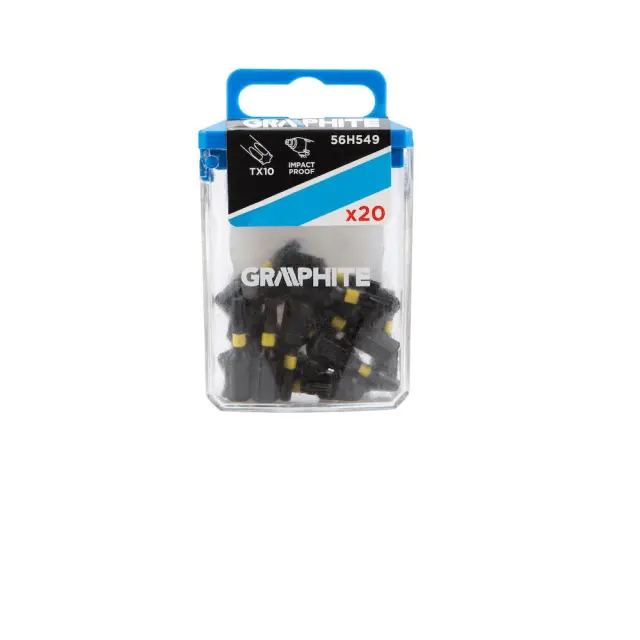 Σετ Μυτών Κρούσης Torx Graphite 56H549 TX10x25mm x1/4" Σετ 20τμχ