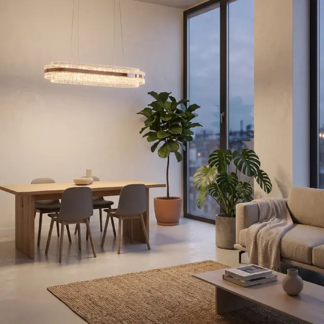 ΚΡΕΜΑΣΤΟ ΦΩΤΙΣΤΙΚΟ ACA HM251441 ΧΡΥΣΟ LED 60W 2700K-3000K-4000K IP20 L110XW36XH120CM / HM251441 2