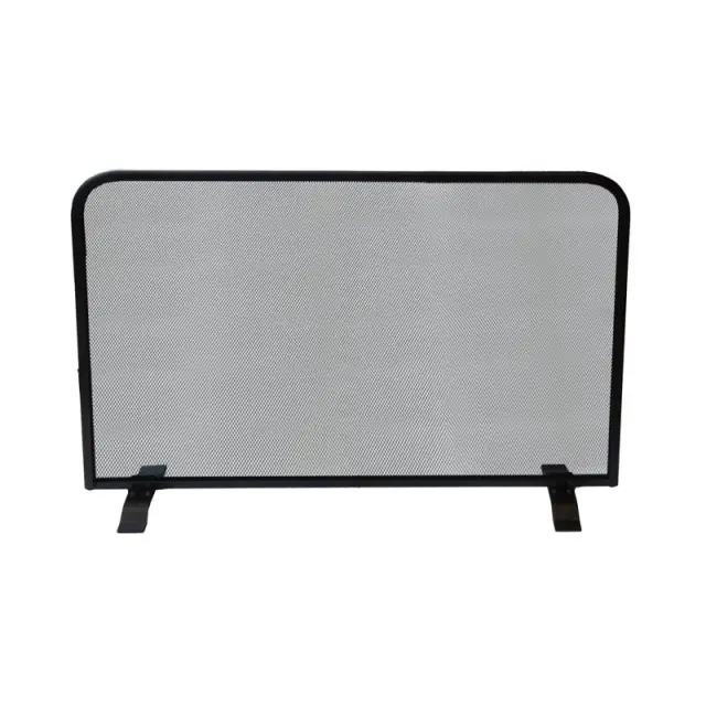 Μονόφυλλη Κάλυψη Τζακιού Μαύρη 56x76cm - BRONX