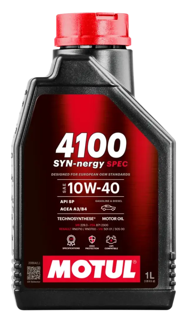 MOTUL 10W40 4100 SYN-nergy 1L spec A3/B4