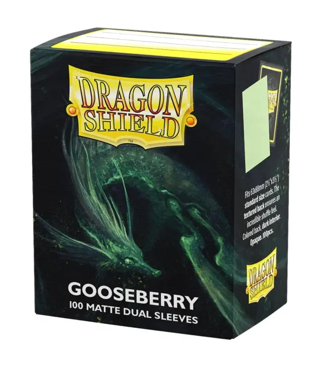 Dragon Shield Sleeves - Standard size - Matte Dual - Gooseberry (100 Sleeves)