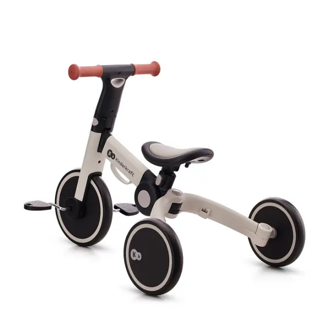 Kinderkraft 4Trike Τρίκυκλο και Ποδήλατο Ισορροπίας 3 σε 1 Grey 12+ Μηνών 3