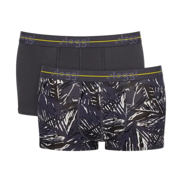 Sloggi Ανδρικό Boxer Start Hipster Box - Διπλό Πακέτο, Χρώμα Light Grey Melange - 2XL