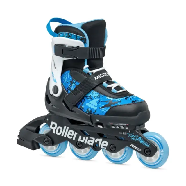 Rollerblade Microblade SL - Μαύρα/Μπλε ρυθμιζόμενου μεγέθους παιδικά inline rollers - 36.5-40.5 2