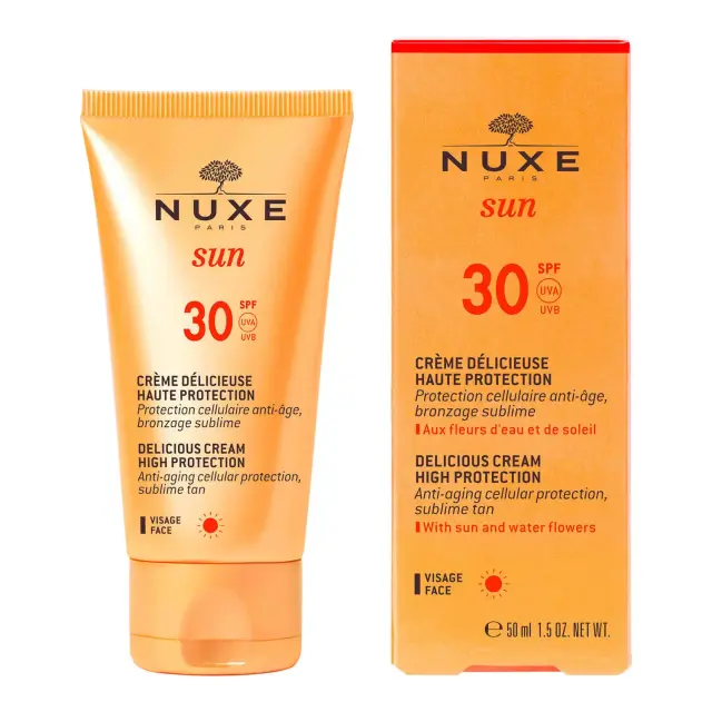 NUXE Sun Delicious Cream Αντηλιακή Αντιγηραντική Κρέμα Προσώπου Κατά των Καφέ Κηλίδων SPF30, 50ml 3