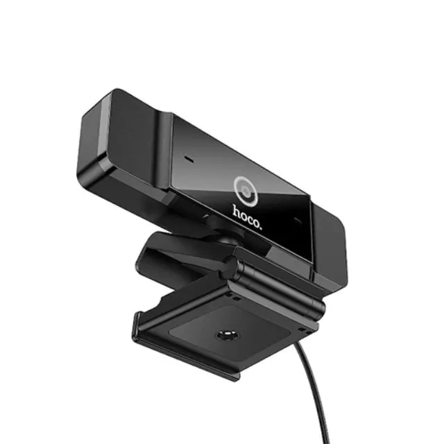 USB Webcam Hoco D100 1080p 30Fps Dual Microphone Μαύρη 1.5m 3