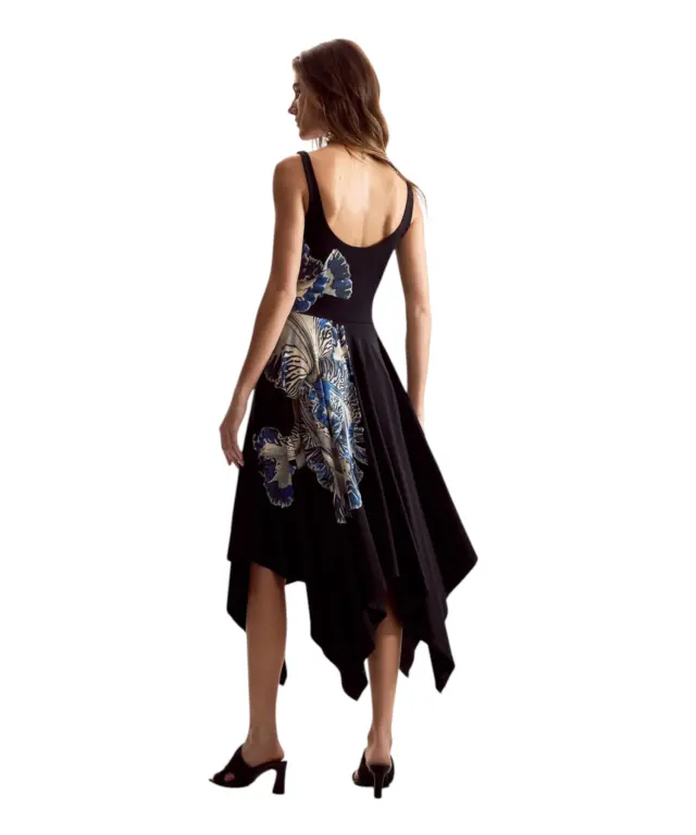 Desigual - Γυναικείο Φόρεμα Orchid 26SWVK44-2000 Μαύρο Με Σχέδια 2