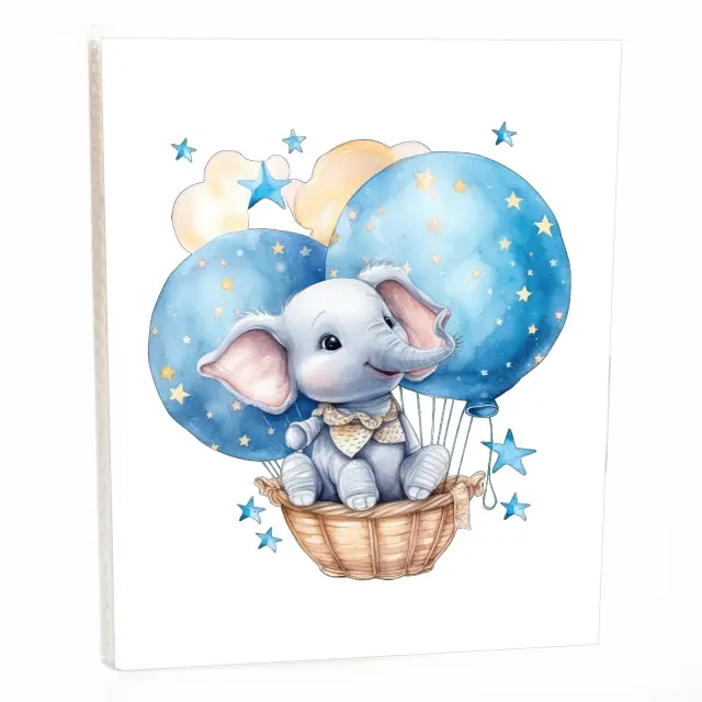 Άλμπουμ pocket με θήκες για 36 φωτογραφίες 13Χ18 blue elephant 01