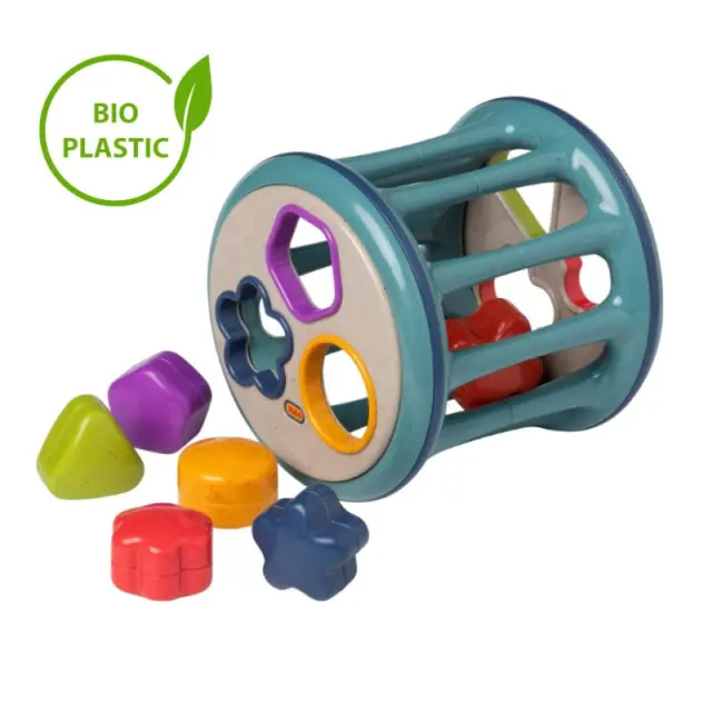 Tolo Toys: Κύλινδρος με σχήματα-κουδουνίστρες από βιοδιασπώμενο πλαστικό (12+ μηνών) TL-76007